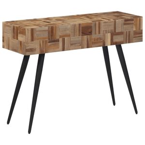 vidaXL Console Table 110x34x80 cm Solid Reclaimed Teak
