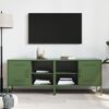 vidaXL TV Cabinets 2 pcs Olive Green 68x39x50.5 cm Steel