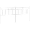vidaXL Metal Replace Headboard White 180 cm
