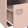 vidaXL Bedside Cabinet Pink 35x39x43.5 cm Steel