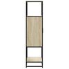 vidaXL Highboard Sonoma Oak 68x35x139 cm Engineered Wood and Metal