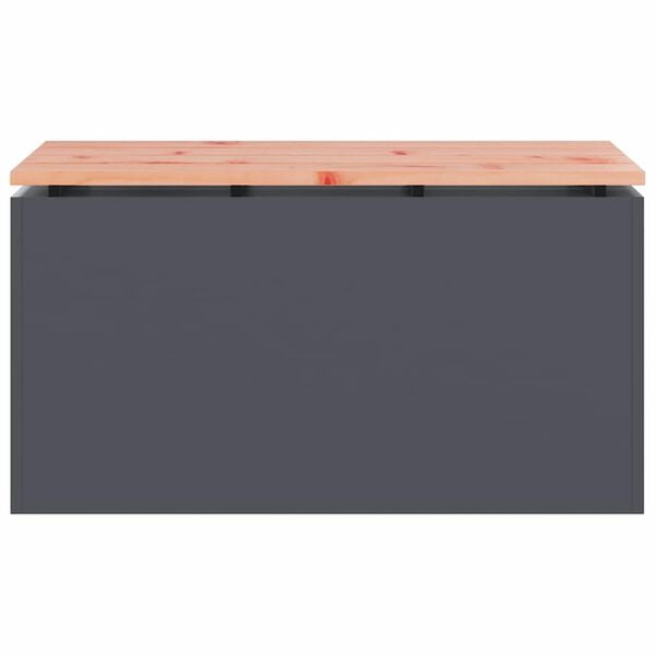 vidaXL Garden Bench Anthracite 80 x 40 x43 cm Steel