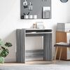 vidaXL Desk with Drawer Grey Sonoma 77.5 x 43 x 79 cm Engineered Wood