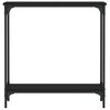 vidaXL Console Table Black 75x22.5x75 cm Engineered Wood