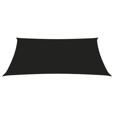 vidaXL Sunshade Sail Oxford Fabric Trapezium 3/4x3 m Black