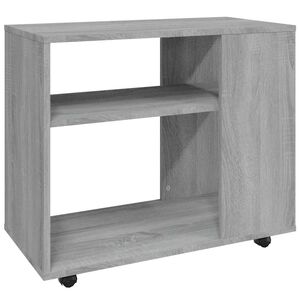 vidaXL Side Table Grey Sonoma 70x35x60.5 cm Engineered Wood