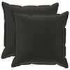vidaXL Cushion Cover 2 pcs HOUTEN Black 80 x 80 cm Polyester