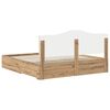 vidaXL Bed Frame with Drawer Artisan Oak 180 x 200 cm Engineered Wood