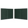 vidaXL Party Tent Sidewall 2 pcs with Zipper PE Green