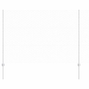 vidaXL Welded Wire Fence 50 x 1.5 m (W x H) Hot-Dip Galvanised Steel