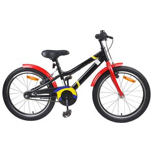vidaXL Kids Bike 24 Inches for 8-12 Years Old Black Red