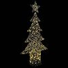 vidaXL Christmas Tree with 240 LEDs Warm white 180 cm Rattan