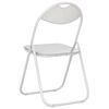 vidaXL Folding Chair 8 pcs White 48 x 43.5 x 81 cm Faux Leather
