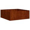 vidaXL Planter Rusty 80x80x30 cm Weathering Steel