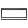 vidaXL Console Table Black 200x35x75.5cm Tempered Glass