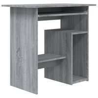 vidaXL Desk Grey Sonoma 80x45x74 cm Engineered Wood