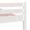 vidaXL Bed Frame without Mattress White Solid Wood 160x200 cm