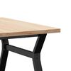vidaXL Coffee Table Y-Frame 90x90x45.5 cm Solid Wood Pine and Steel