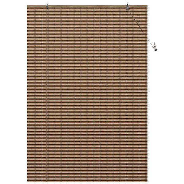 vidaXL Window Blind Geometric Brown 140 x 220 cm Bamboo