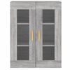 vidaXL Wall Mounted Cabinets 2 pcs Grey Sonoma Engineered Wood