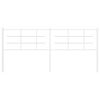 vidaXL Metal Replace Headboard White 200 cm