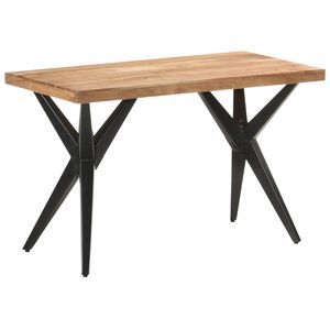 vidaXL Dining Table 120x60x76 cm Solid Acacia Wood