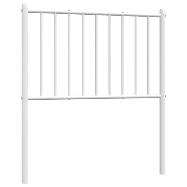 vidaXL Metal Replace Headboard White 75 cm