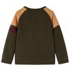 Kids' Sweatshirt Dark Khaki and Camel 116