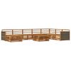 vidaXL Outdoor Sofa Set 9 pcs Natural Solid Acacia Wood