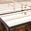 vidaXL Bed Frame without Mattress Smoked Oak 180x200 cm Super King