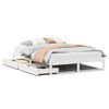 vidaXL Bed Frame without Mattress White 140x200 cm Solid Wood Pine