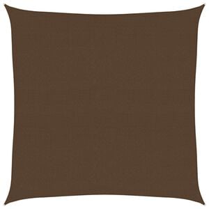 vidaXL Sunshade Sail 160 g/m&sup2; Brown 7x7 m HDPE