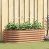 vidaXL Raised Bed Brown 160 x 80 x 44 cm Steel