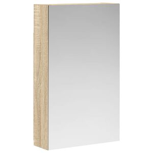 vidaXL Bathroom Mirror Cabinet Sonoma Oak 30 x 10.5 x 50 cm