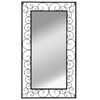 vidaXL Garden Wall Mirror Rectangular 60x110 cm Black