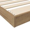 vidaXL Floor Bed Frame Artisan Oak 80 x 200 cm Engineered Wood