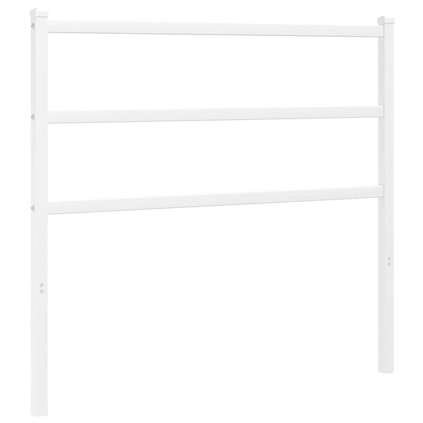 vidaXL Metal Replace Headboard White 107 cm