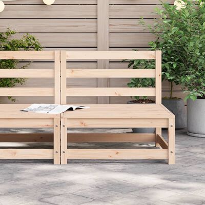 vidaXL Garden Sofa Armless 70x70x67 cm Solid Wood Pine