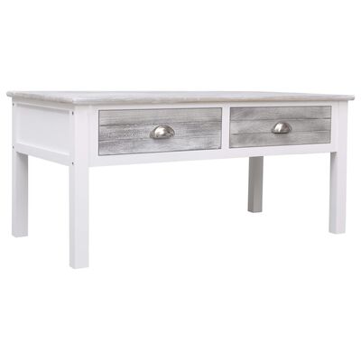 vidaXL Coffee Table Grey 100x50x45 cm Wood