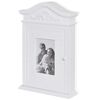 vidaXL Key Cabinet with Photo Frame White