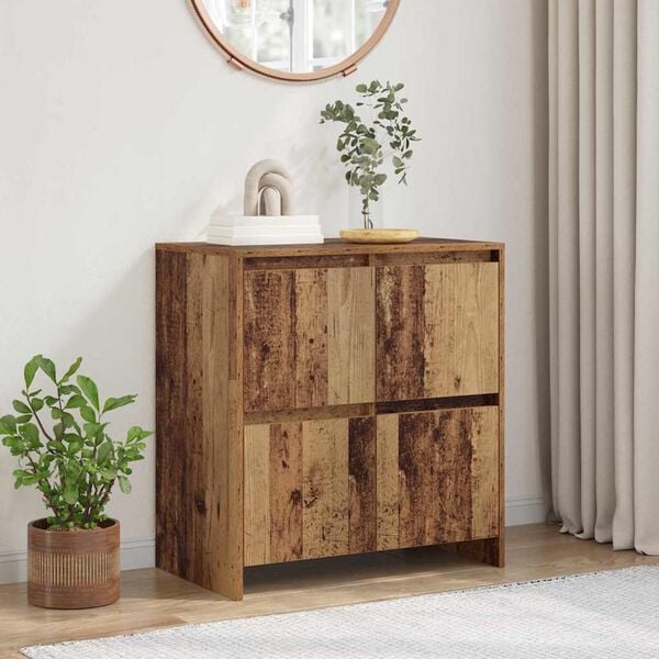 vidaXL Sideboard Old Wood 70 x 41 x 75 cm Engineered Wood