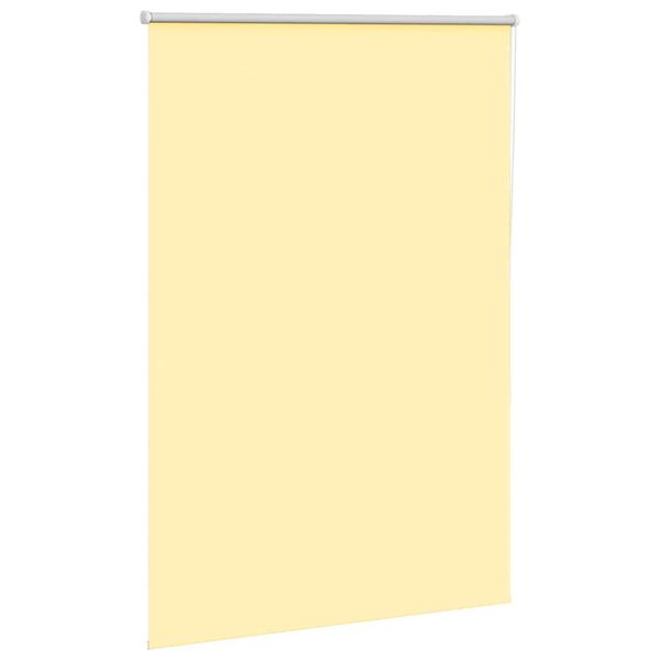 vidaXL Roller Blind Blackout Yellow 110x175 cm Fabric Width 105.7 cm Polyester