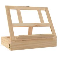 vidaXL Table Easel with Drawer 33.5x25.5x7 cm Solid Wood Pine