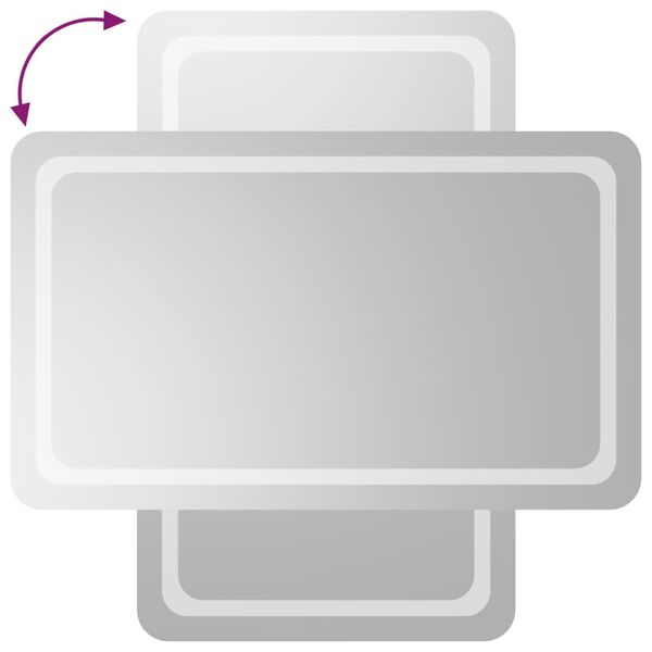 vidaXL LED Bathroom Mirror 60x100 cm