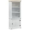 vidaXL Highboard White 74 x 38 x 170 cm Solid Pine Wood