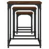 vidaXL Nesting Coffee Tables 3 pcs Brown Oak Engineered Wood