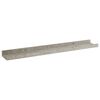 vidaXL Wall Shelves 4 pcs Concrete Grey 60x9x3 cm
