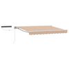 vidaXL Electric Retractable Awning Blue, Orange and White 3 x 2.5 m
