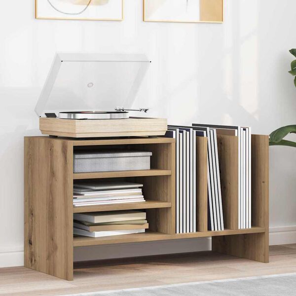 vidaXL Record Cabinet Artisan Oak 78.5 x 35 x 45 cm Engineered Wood