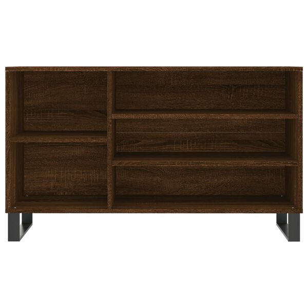 vidaXL Shoe Cabinet Brown Oak 102x36x60 cm Engineered Wood